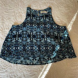Abercrombie and Fitch blue tank top with layers